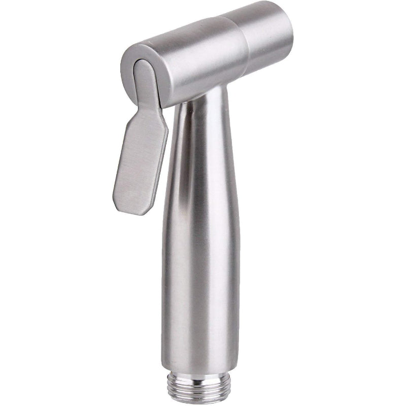 Stainless Steel Muslim Shower Head in Silver Nickel Matt 5"inches for Bathroom and Toilets | High Water Pressure | Easy Installation