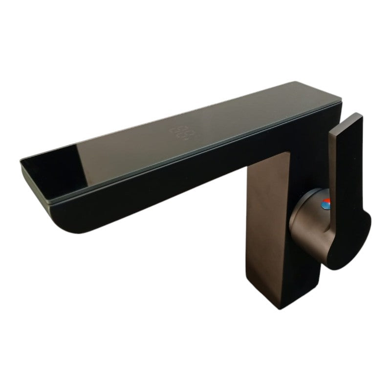 Matt Black Led Mixer Faucet For Bathroom Basin