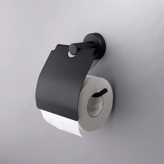 Wesda Toilet Tissue Roll Holder Matt Black in Stainless Steel