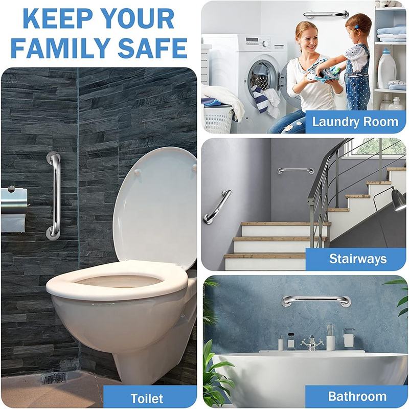 Wesda Safety Grab Bar in Stainless Steel SUS 304 Shiny Chrome