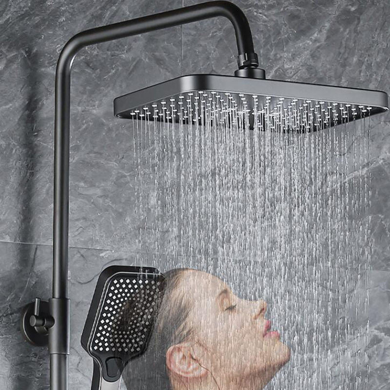 Piano LED Complete Bathroom Shower Set with Basin Faucet
