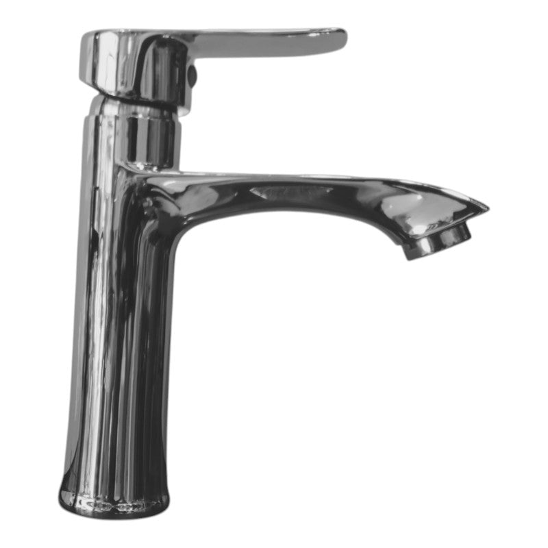 Basin Faucet in Shiny Chrome Stainless Steel | Hot and Cold Mixer
