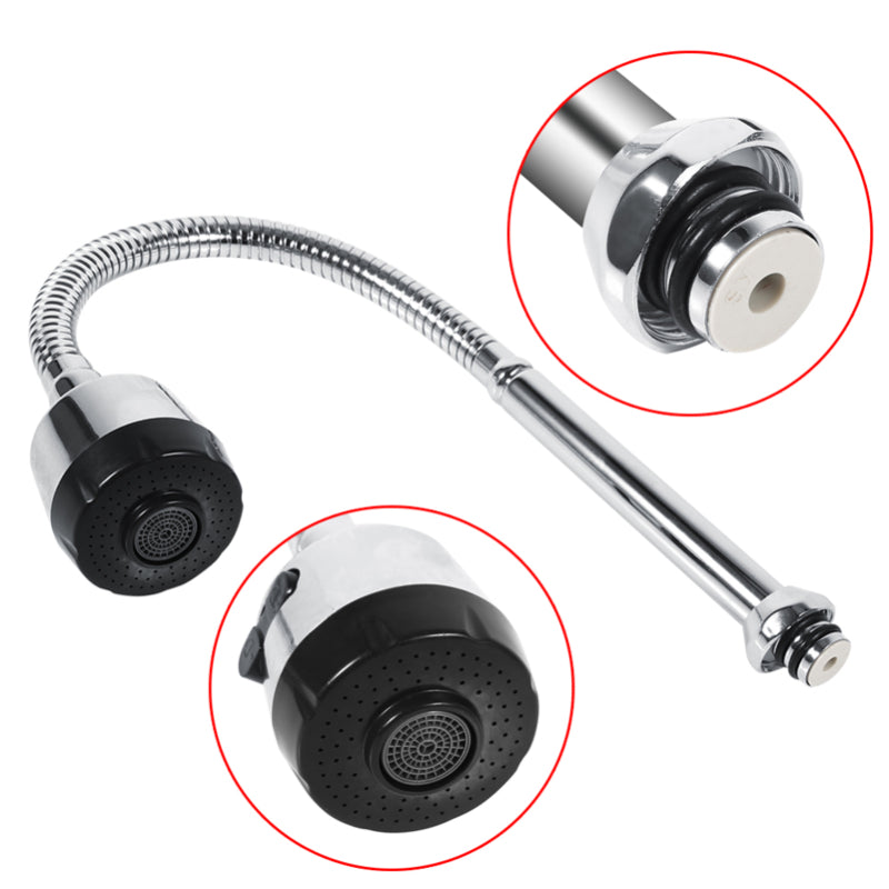 360° Flexible Neck for Faucets in Stainless Steel for Kitchen and Bathroom | Dual Function Sprayer