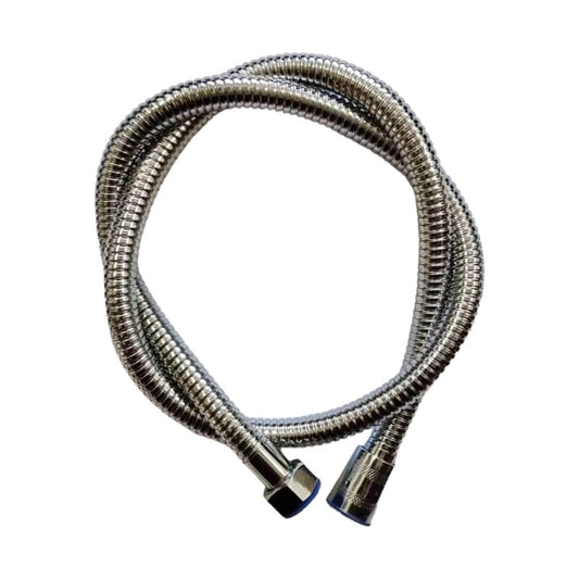 1m | 1.2m | 1.5m | Flexible Muslim Shower Water Pipe in Stainless Steel Chrome for Bathrooms, Toilets or Wash Areas