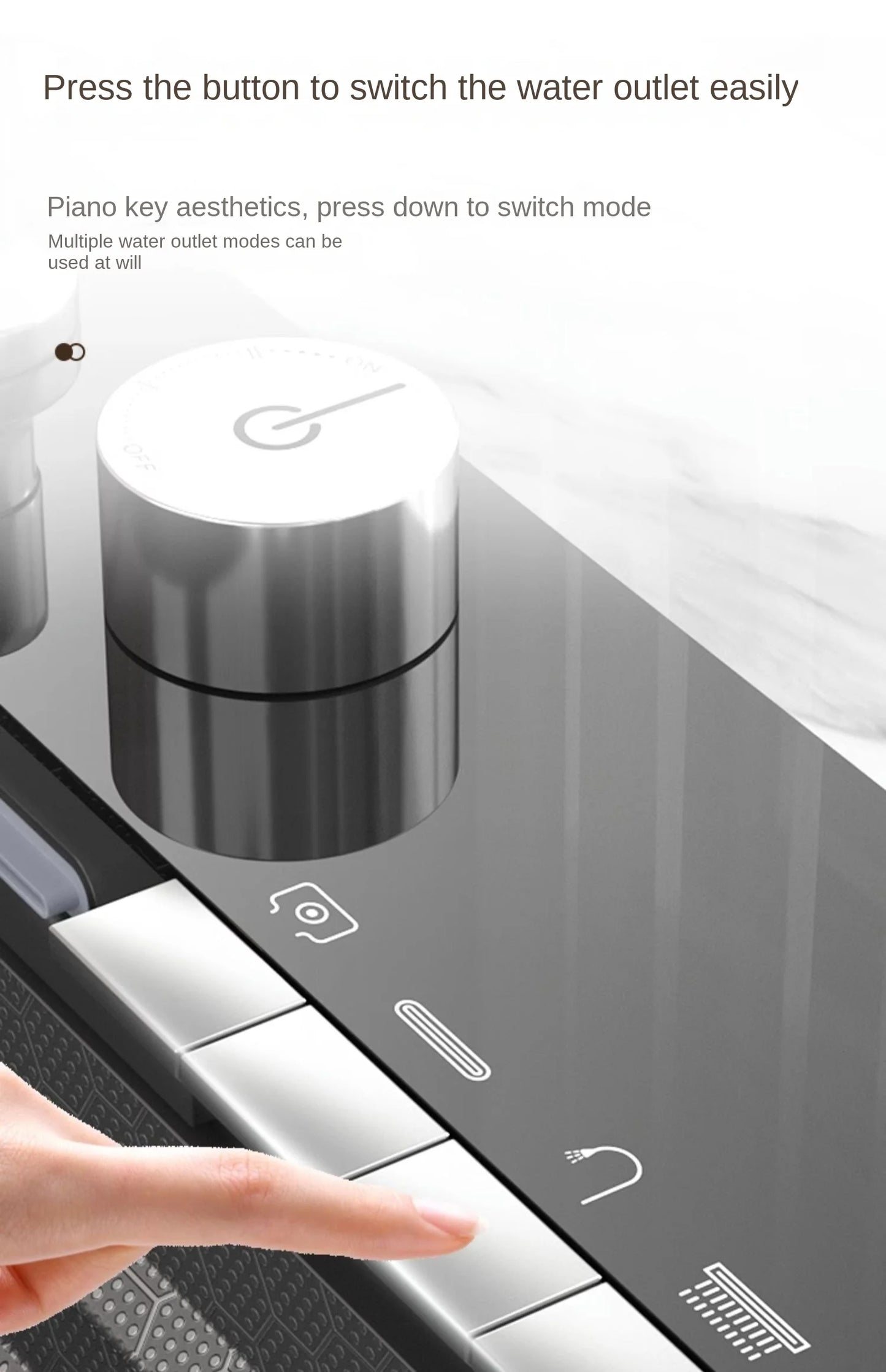 Multifunction Piano Kitchen Sink in Stainless Steel with LED Panel | 30" x 18" inch | Scratch Proof Honeycomb Layering