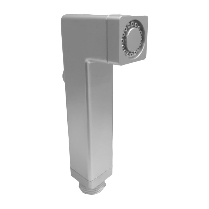 Muslim Shower Head 5"inches for Bathroom and Toilets in Silver Matt | Durable ABS Plastic | Push Button | High Water Pressure | Easy Installation