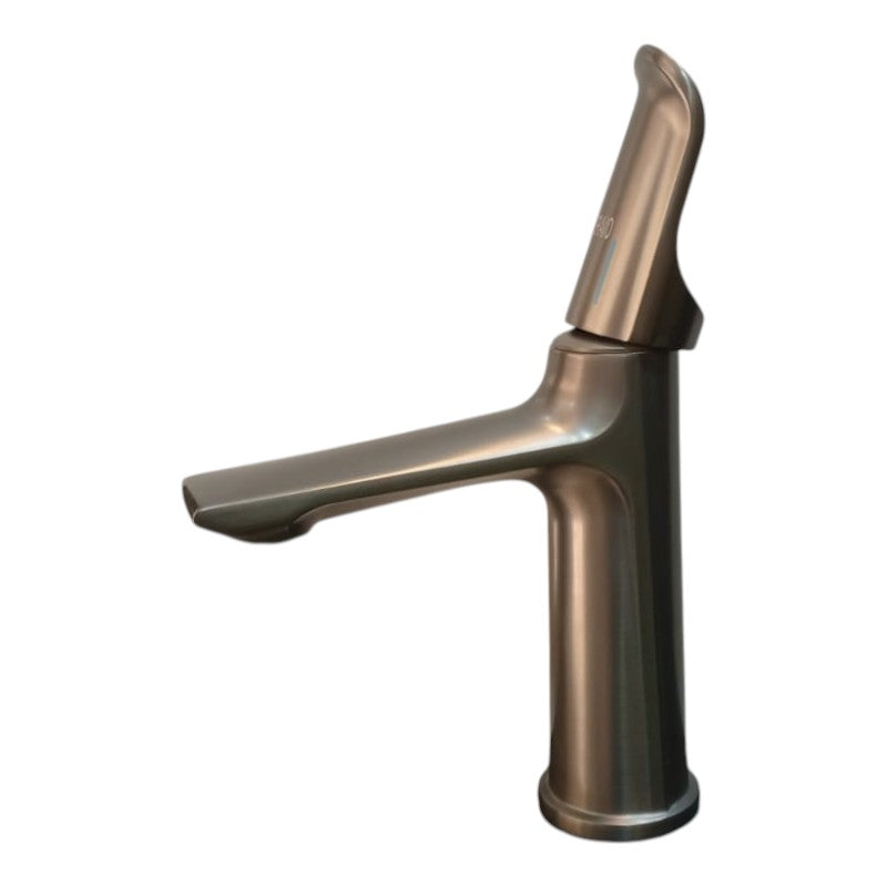 Bathroom Basin Faucet in Grey| Stainless Steel | Hot and Cold Mixer