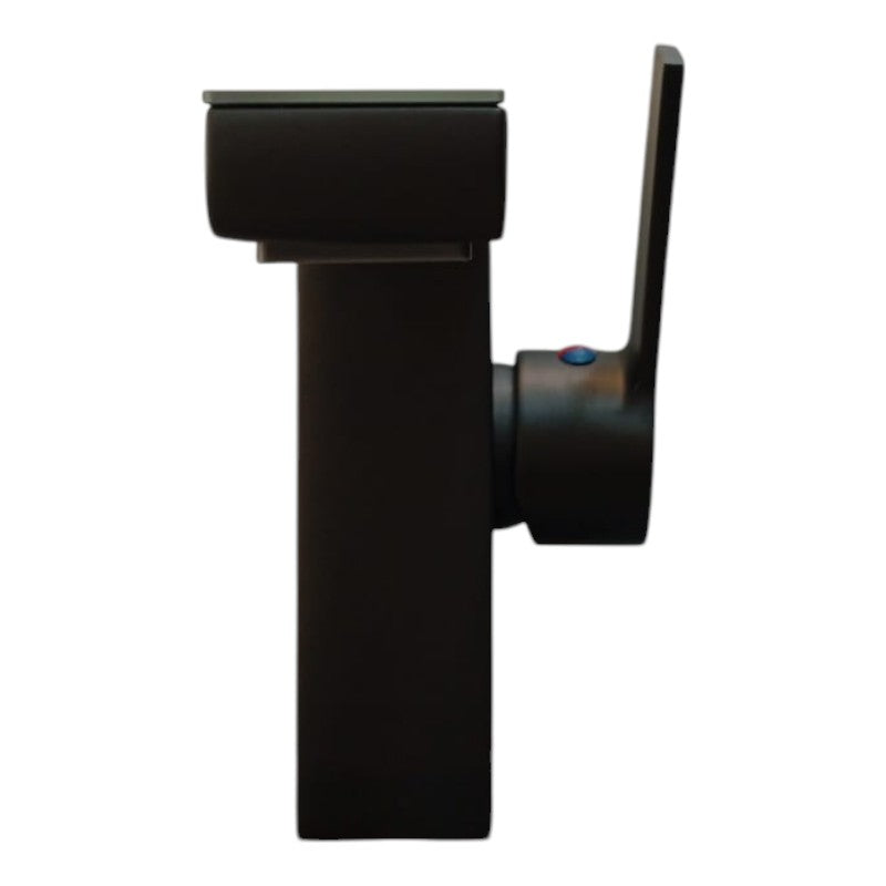 Bathroom Basin in Matt Black LED Mixer Stainless Steel | Hot and Cold Mixer