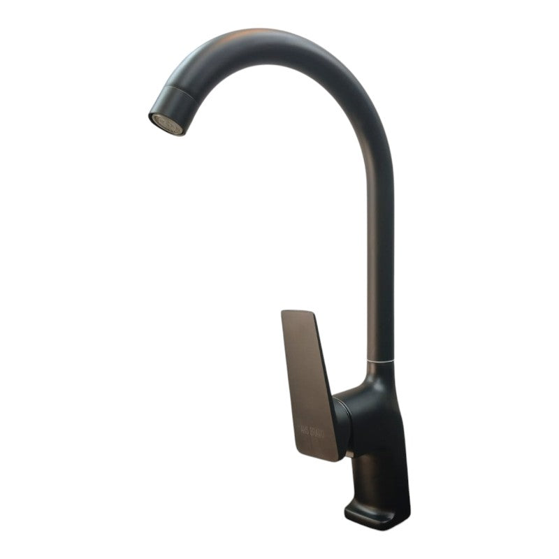 360° Rotatable Faucet for Bathroom and Wash Basin in Stainless Steel Matt Black | Hot and Cold Mixer | | Single Handle