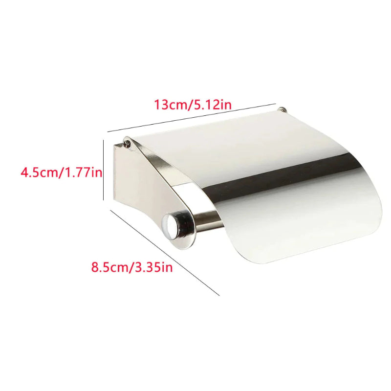 Tissue Roll Holder Shiny Chrome in Stainless Steel