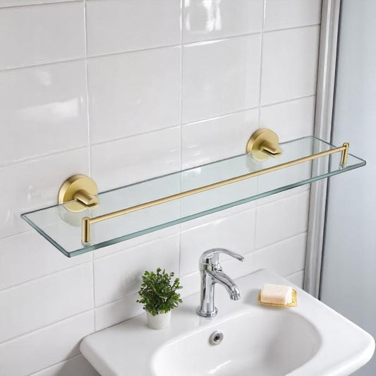 Wesda Exclusive 6pcs Shiny Gold Bathroom Accessories Set in 304 Stainless Steel