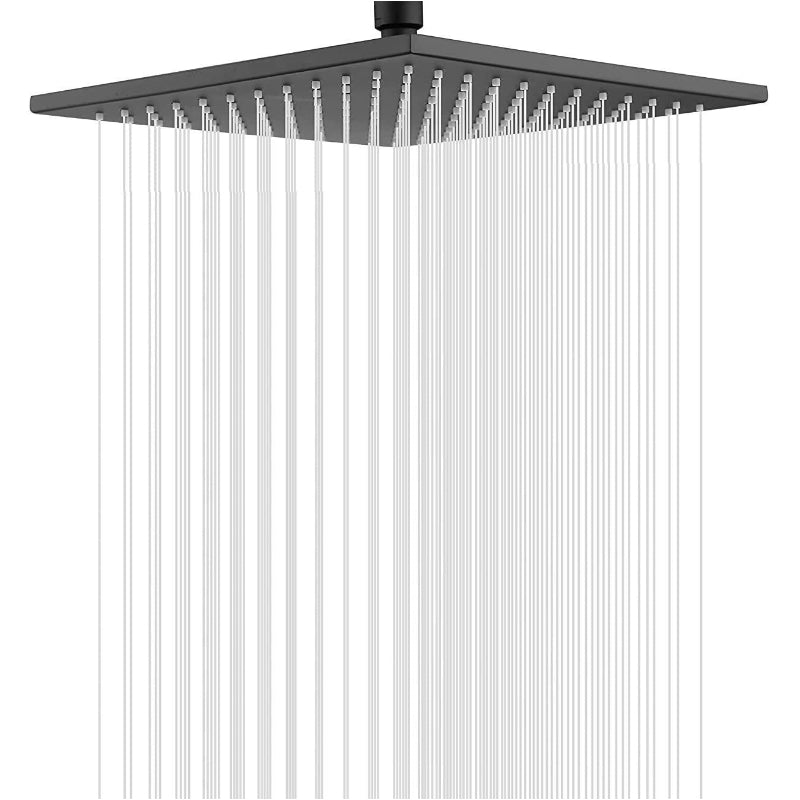6" to 16" inches Heavy Duty Rain Shower in Stainless Steel | 360° Adjustable | Silicon Nozzles