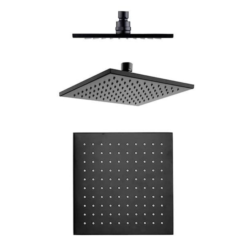 6" to 16" inches Heavy Duty Rain Shower in Stainless Steel | 360° Adjustable | Silicon Nozzles
