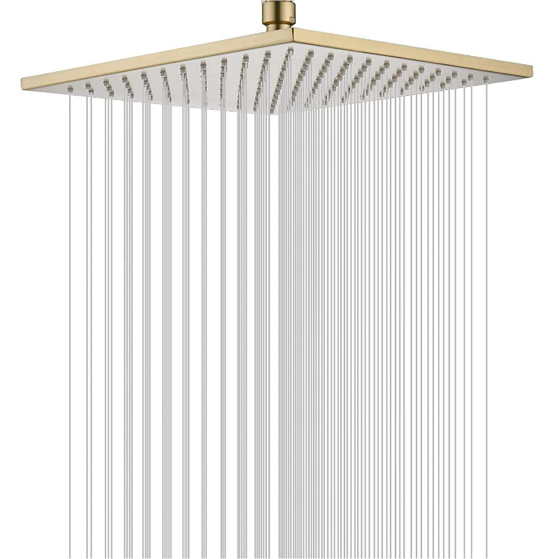 6" to 16" inches Heavy Duty Rain Shower in Stainless Steel | 360° Adjustable | Silicon Nozzles