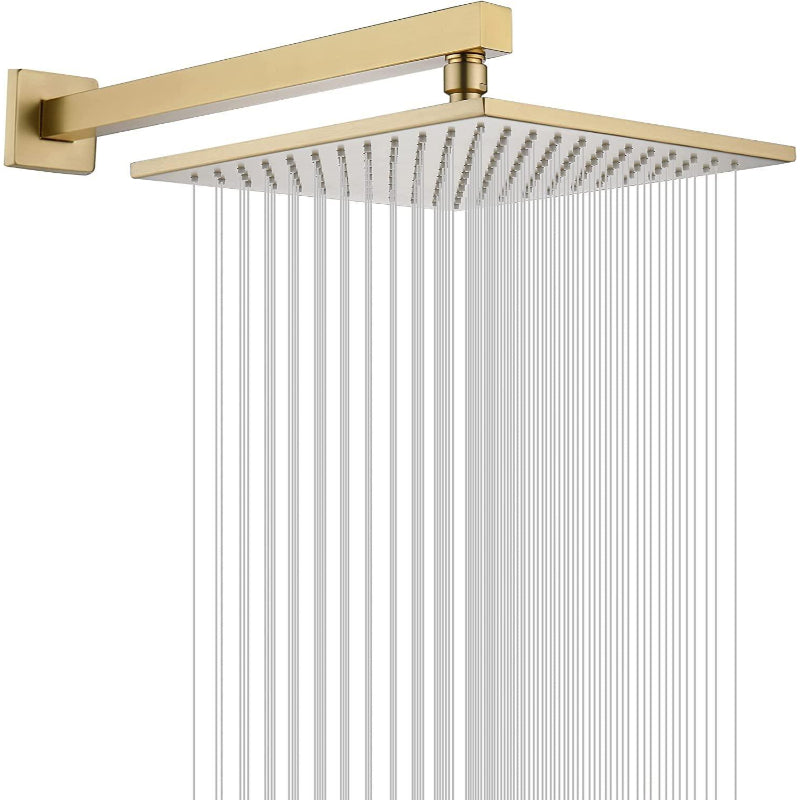 6" to 16" inches Heavy Duty Rain Shower in Stainless Steel | 360° Adjustable | Silicon Nozzles