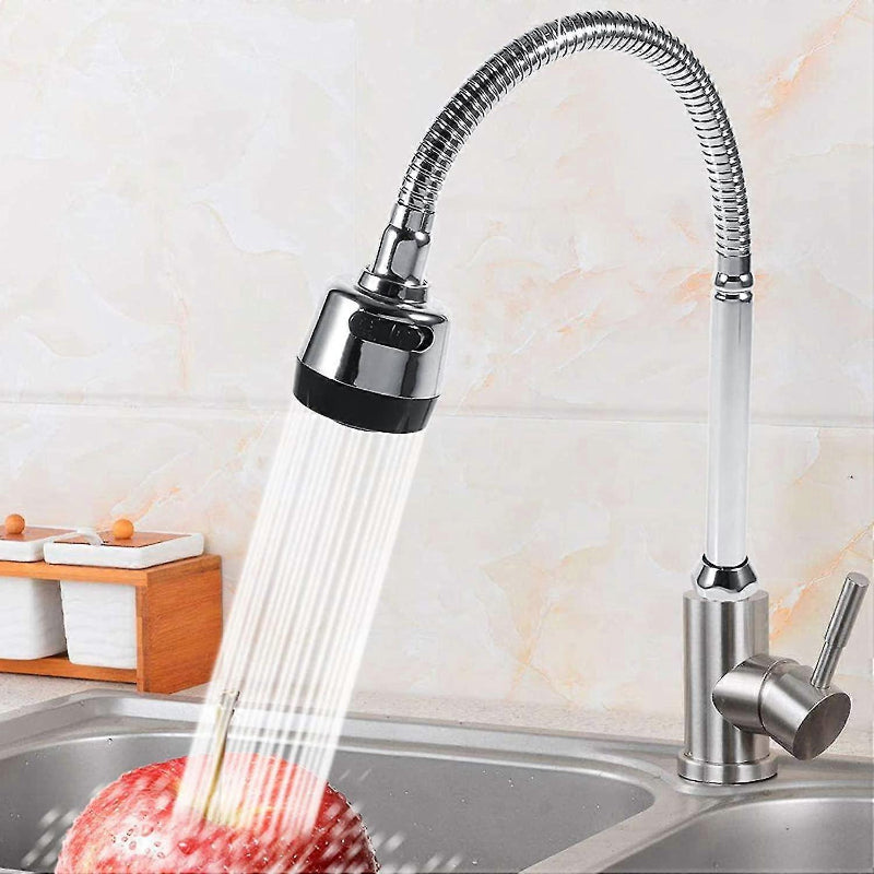 360° Flexible Pipe for Sink Faucet in Stainless Steel for Kitchen and Bathroom | Dual Function Sprayer