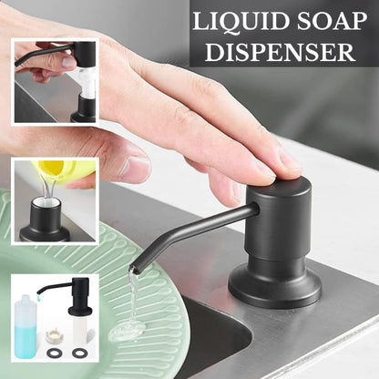 In-Sink Soap Dispenser for Kitchen Sinks with Bottle in Plastic 300ml