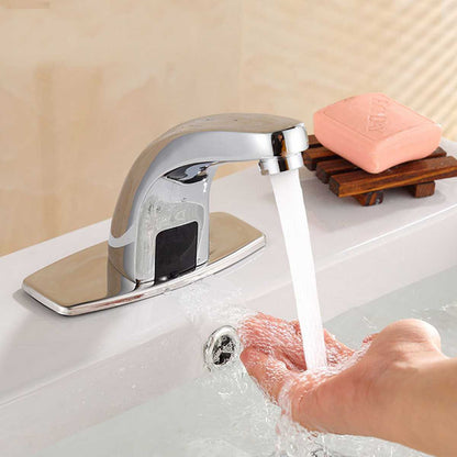 Infrared Smart Automatic Faucet in Stainless Steel for Bathrooms, Wash Basin and Sinks | Single Tap | Water Saving Design