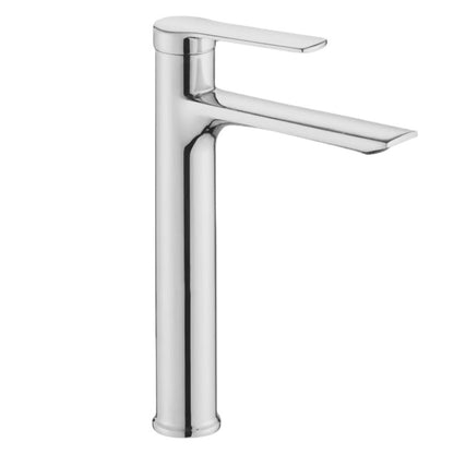 Bathroom Basin 12" inch Faucet in Brushed Nickle | Stainless Steel | Hot and Cold Mixer | Single Handle