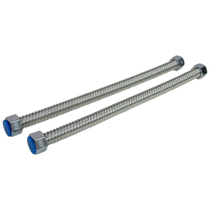 Stainless Steel 24" Inch Water Supply Lines for Bathrooms and Kitchens