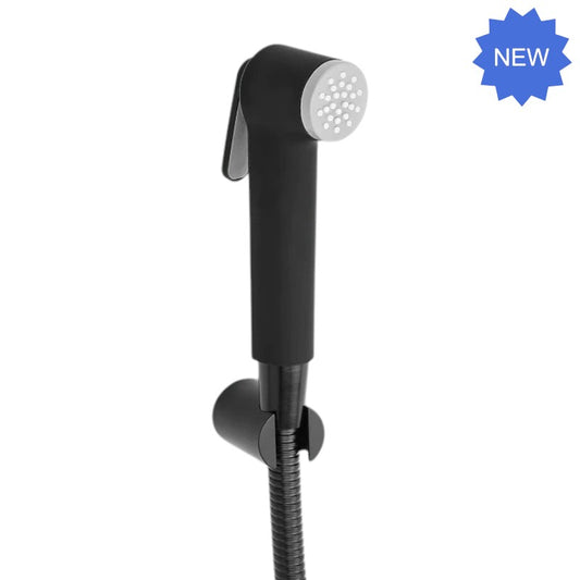 Premium Muslim Shower Head 6"inches for Bathroom and Toilets in Matt Black | Durable ABS Plastic | High Water Pressure | Easy Installation