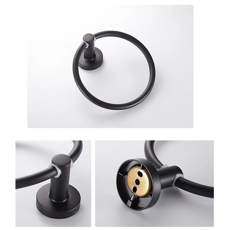 Wesda Towel Ring Stainless Steel in Matt Black