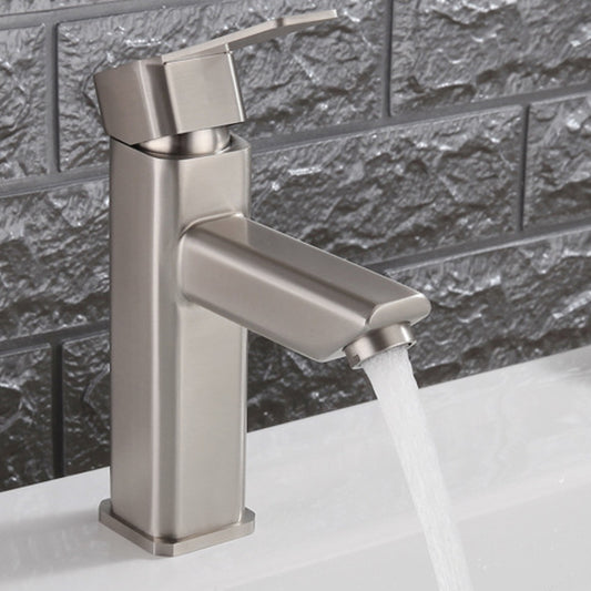 Bathroom Basin 7" inch Faucet in Brushed Nickel | Stainless Steel | Hot and Cold Mixer | Single Handle