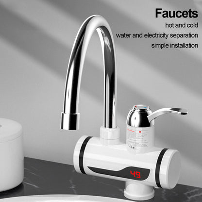 Instant 360° Electric Water Heating Tap for Kitchens and Bathrooms | Shock-Proof Design | Digital Temp° Display | Hot and Cold Water