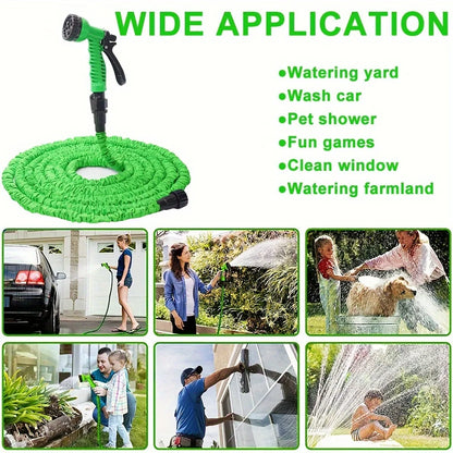 Magic Hose Strechable 100ft Water Pipe with Multi-Function Sprayer for Gardens, Pet Cleaning, Car Wash