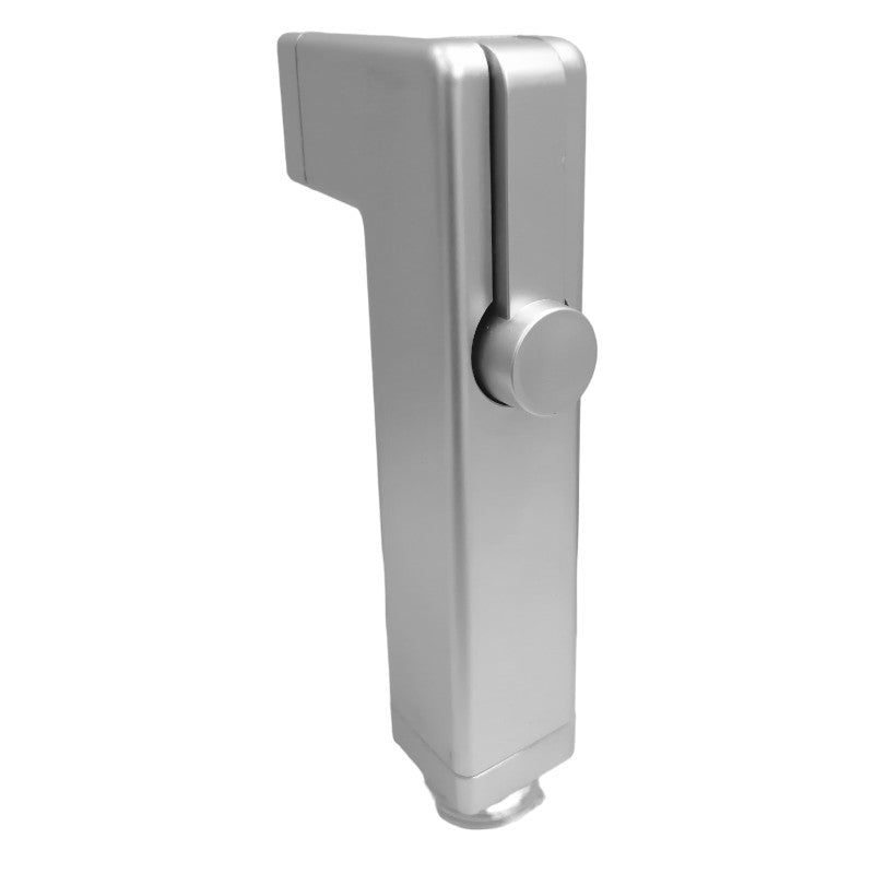 Muslim Shower Head 5"inches for Bathroom and Toilets in Silver Matt | Durable ABS Plastic | Push Button | High Water Pressure | Easy Installation