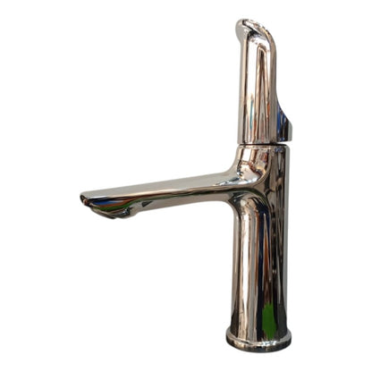 Premium Bathroom Basin in Shiny Chrome | Hot and Cold Mixer | Stainless Steel