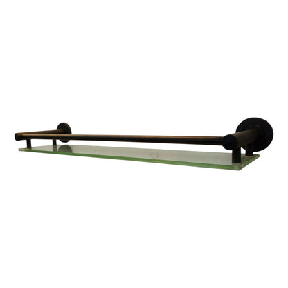 Wesda Bathroom Glass Shelf 21" inch in Stainless Steel Matt Black