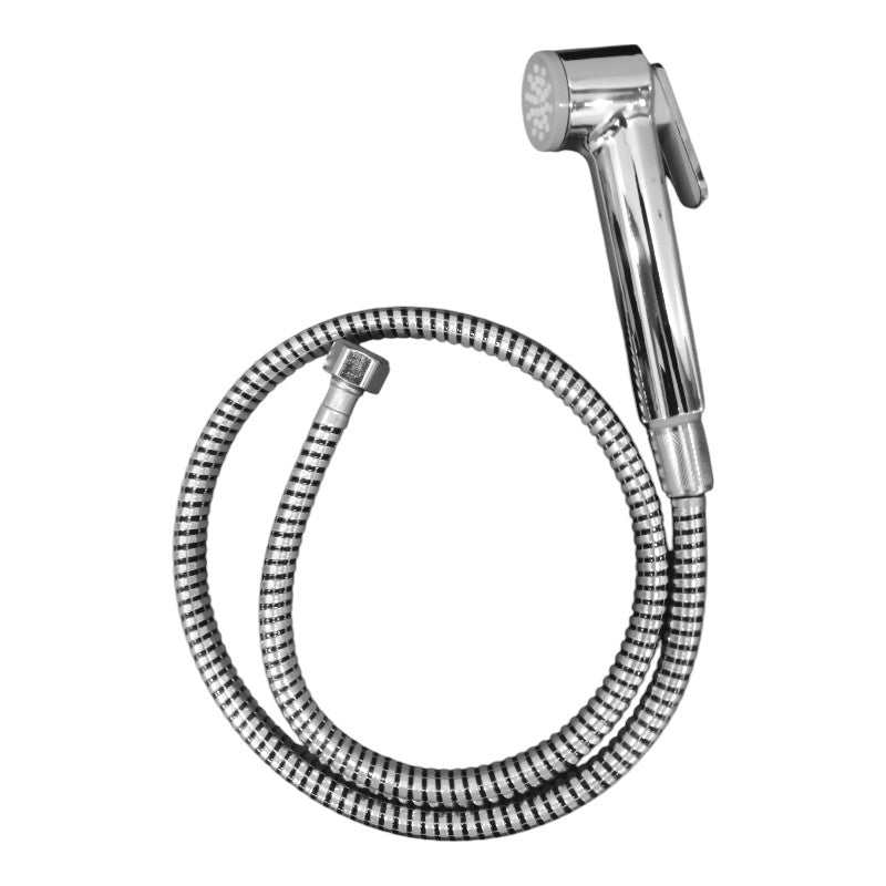 Premium Muslim Shower Set 6"inches Shower Head + 1 Meter PVC Pipe | High Water Pressure | Easy Installation | Bathroom and Toilets