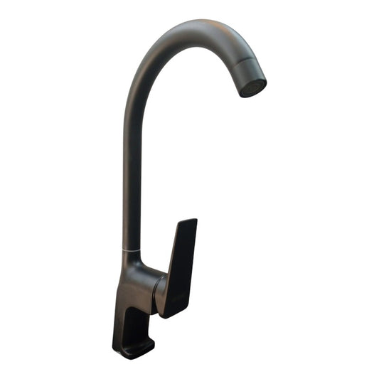 360° Rotatable Faucet for Bathroom and Wash Basin in Stainless Steel Matt Black | Hot and Cold Mixer |  | Single Handle