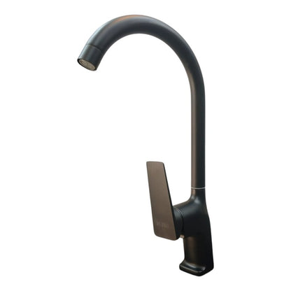 360° Rotatable Faucet for Bathroom and Wash Basin in Stainless Steel Matt Black | Hot and Cold Mixer |  | Single Handle