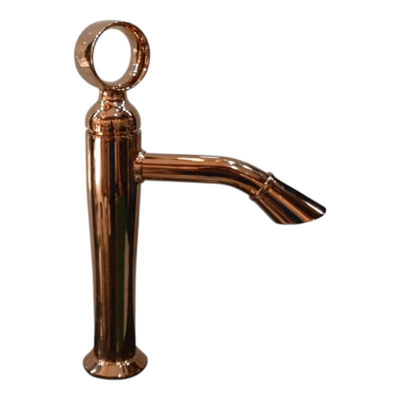 Top Ring Wash Basin Faucet Rose Gold in Stainless Steel  | Hot and Cold Mixer | Easy to Install