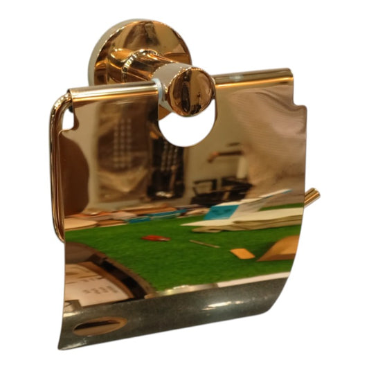 Wesda Toilet Tissue Roll Holder in Stainless Steel Shiny Gold