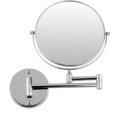 Makeup Mirror 360° Moveable for Dressers, Bathrooms | 8" inches Magnifying Mirror Both Sides | Wall-Mounted