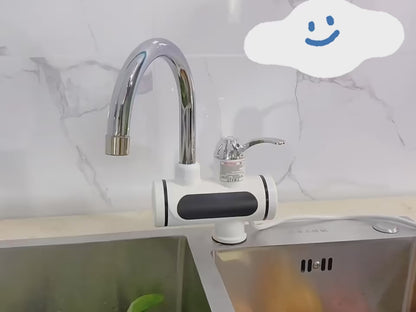 Instant 360° Electric Water Heating Tap for Kitchens and Bathrooms | Shock-Proof Design | Digital Temp° Display | Hot and Cold Water