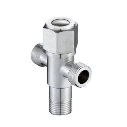 Heavy Duty Two-Way Angle Valve T Cock 1/2" inch in Stainless Steel