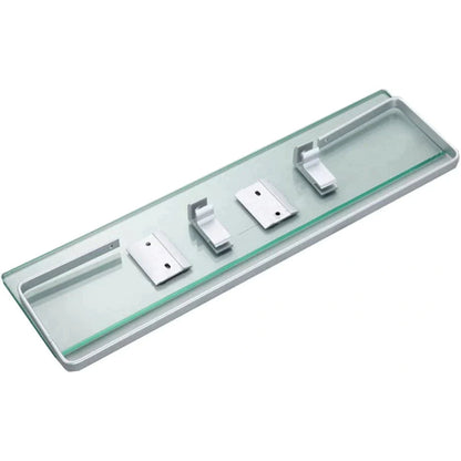 Glass Bathroom Shelf in Stainless Steel | Chrome Finish | Rust Resistant